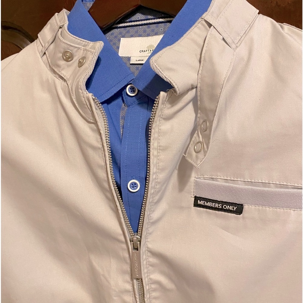 Men’s large jacket. Members Only. Perfect condition. Never worn.